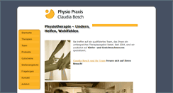 Desktop Screenshot of physio-bosch.de